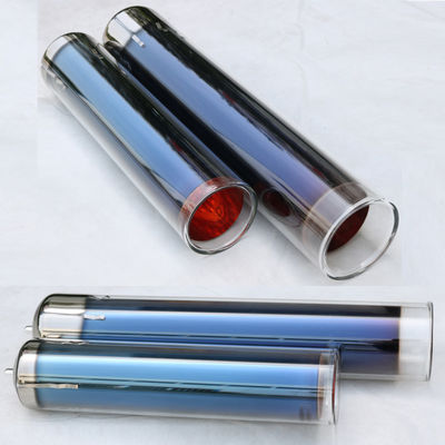 137 mm OD Tube solaire évacué Geyser solaire Tube en verre évacué Trois tubes solaires cibles Chine Fabricant de tubes en verre