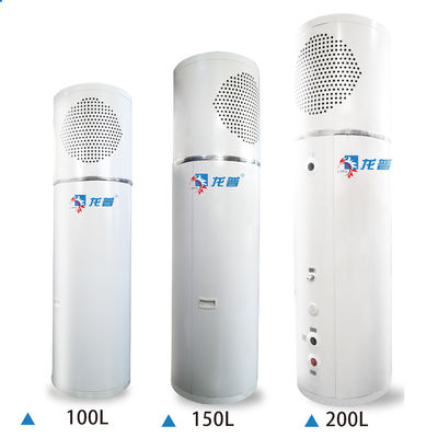 Faible bruit source d'air de cendres chauffe-eau puissance de chauffage maximale 1500w pompe à chaleur à énergie atmosphérique machine intégrée